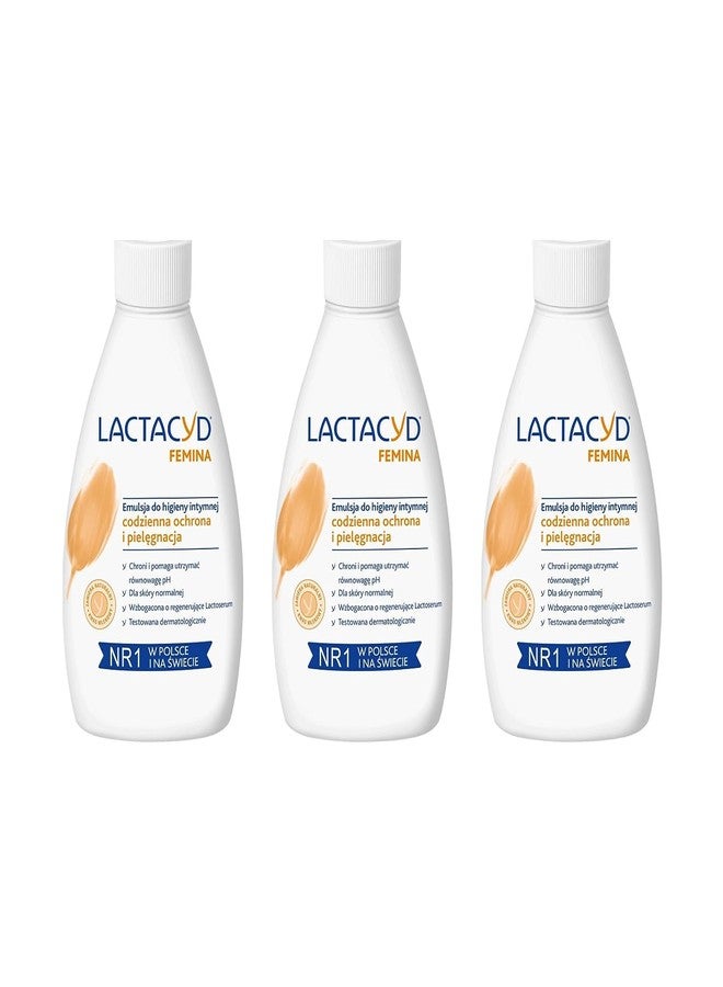 Lactacyd Femina Daily Protective Wash 200ml x 3 Packs - Image 1